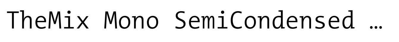 TheMix Mono SemiCondensed SemiLight